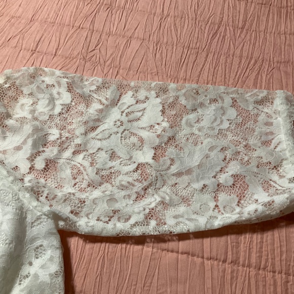 NWT Twink Lady Lace white Dress with lining, Size Large (small large) - Picture 8 of 10